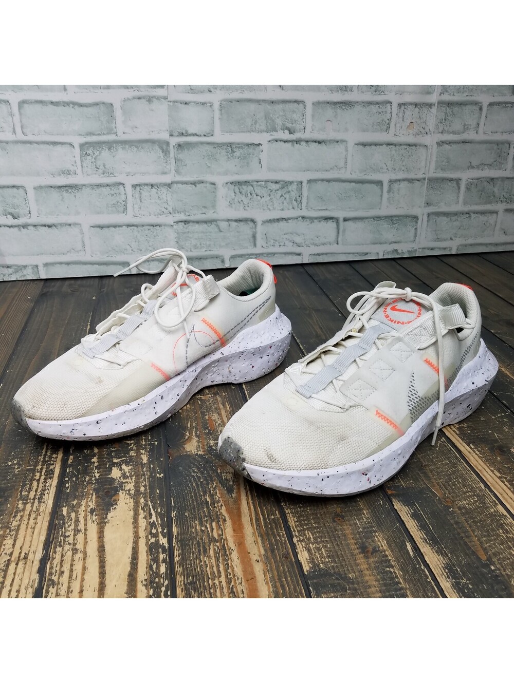 Nike Crater Impact DB2477-100 'Summit White /Grey Fog' Mesh Shoes Men's Size 13
